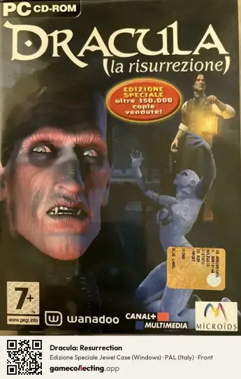 Dracula: Resurrection Computer, Italy box front