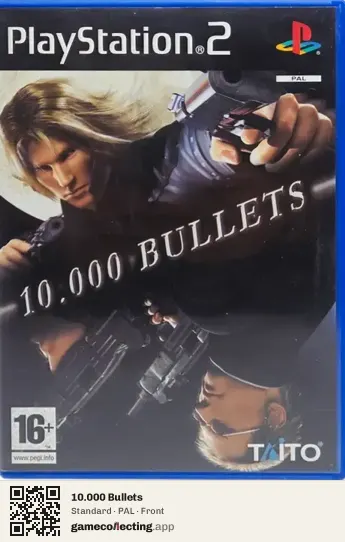 10.000 Bullets PlayStation 2, PAL box front