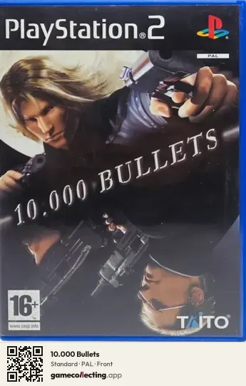 10.000 Bullets PlayStation 2, PAL box front
