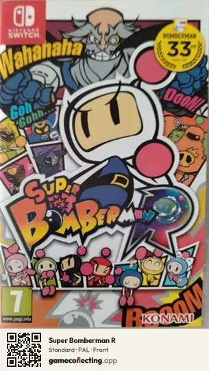 Super Bomberman R Nintendo Switch, PAL box front