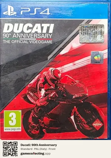 Ducati: 90th Anniversary PlayStation 4, Italy box front