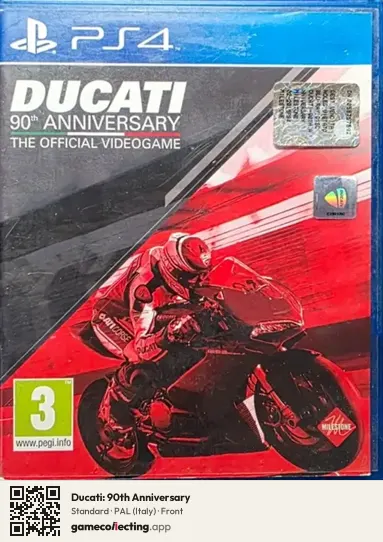 Ducati: 90th Anniversary PlayStation 4, Italy box front