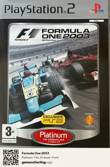 Formula One 2003 PlayStation 2, France box front