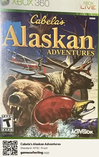 Cabela's Alaskan Adventures Xbox 360, NTSC box front