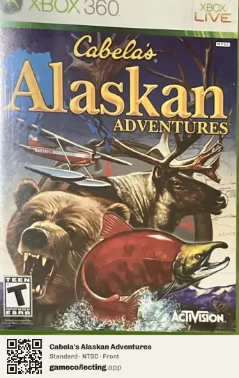 Cabela's Alaskan Adventures Xbox 360, NTSC box front