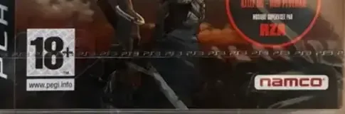 Afro Samurai, the PEGI square on its front