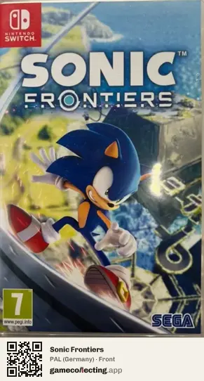 Sonic Frontiers Nintendo Switch, Germany box front
