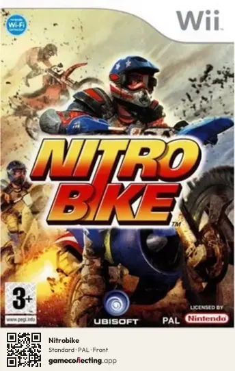 Nitrobike Nintendo Wii, PAL box front