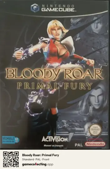 Bloody Roar: Primal Fury Nintendo GameCube, PAL box front