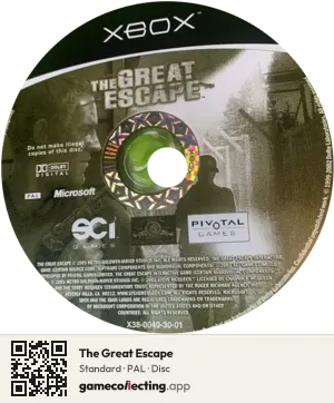The Great Escape Xbox, PAL disc