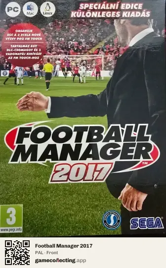 Football Manager 2017 Computer, PAL box front