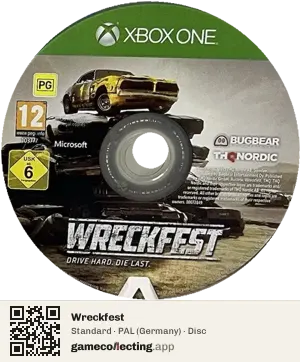 Wreckfest Xbox One, PAL disc