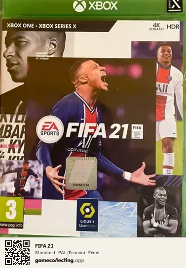 FIFA 21 Xbox One, France box front