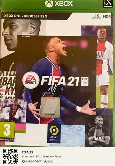 FIFA 21 Xbox One, France box front