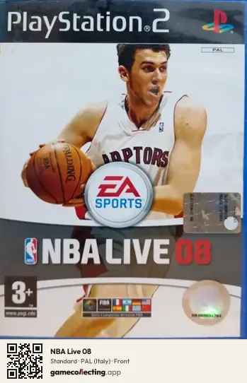 NBA Live 08 PlayStation 2, Italy box front