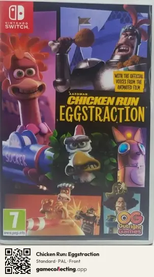Chicken Run: Eggstraction Nintendo Switch, PAL box front