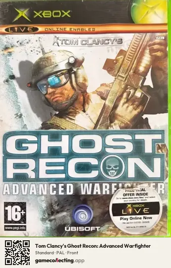 Tom Clancy's Ghost Recon: Advanced Warfighter Xbox, PAL box front