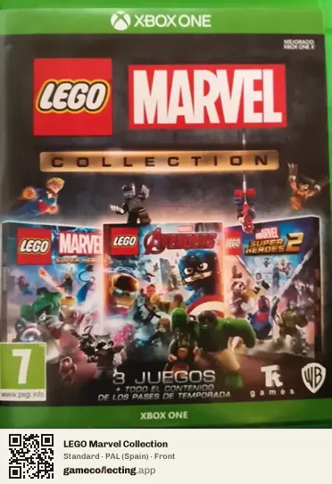 LEGO Marvel Collection Xbox One, Spain box front