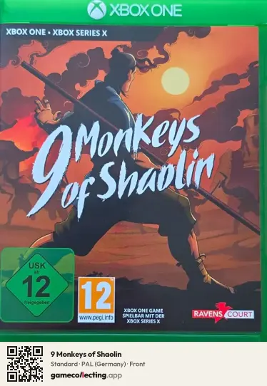 9 Monkeys of Shaolin Xbox One, Germany box front