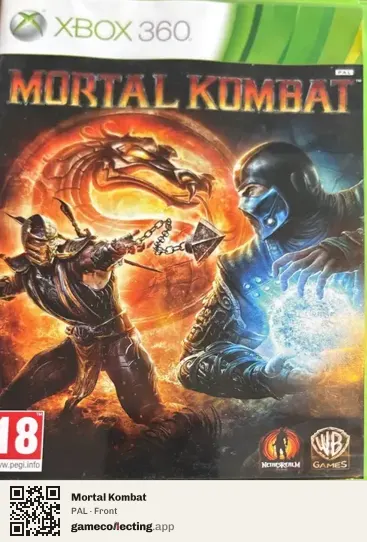 Mortal Kombat Xbox 360, PAL box front