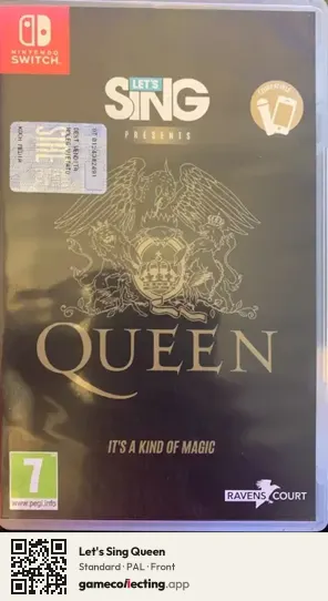 Let's Sing Queen Nintendo Switch, PAL box front