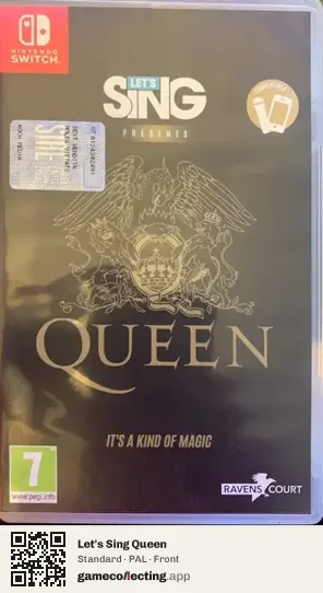 Let's Sing Queen Nintendo Switch, PAL box front