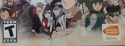 Naruto: Ultimate Ninja, the ESRB box on its front