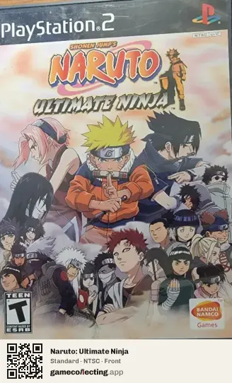 Naruto: Ultimate Ninja PlayStation 2, NTSC box front