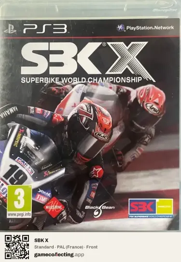 SBK X PlayStation 3, France box front