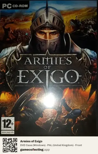 Armies of Exigo Computer, United Kingdom box front