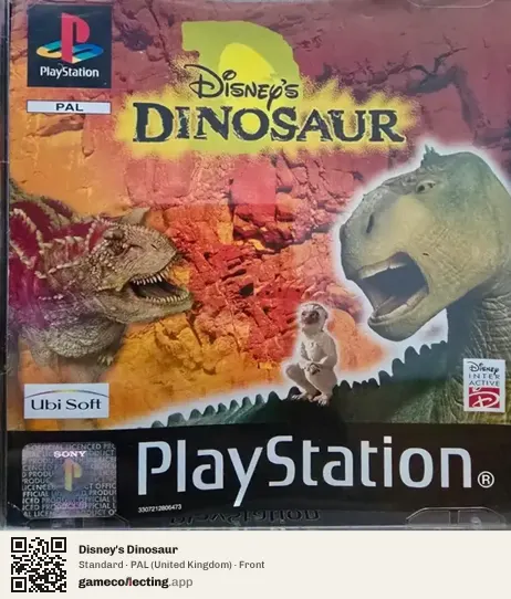 Disney's Dinosaur PlayStation, United Kingdom box front