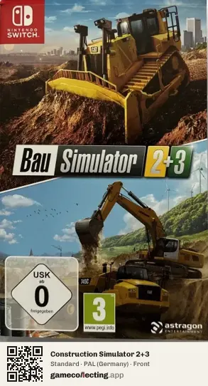 Construction Simulator 2+3 Nintendo Switch, Germany box front