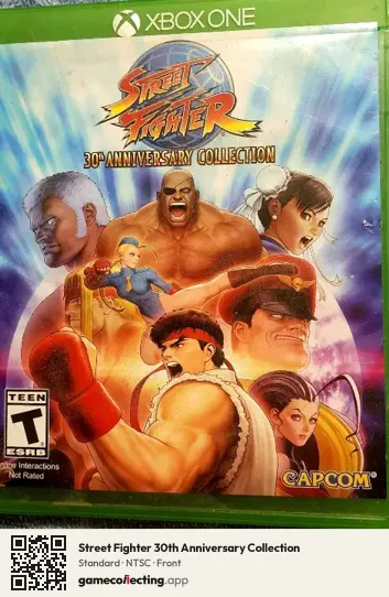 Street Fighter 30th Anniversary Collection Xbox One, NTSC box front