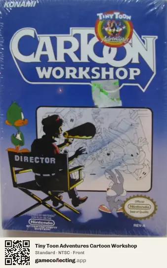 Tiny Toon Adventures Cartoon Workshop Nintendo Entertainment System, NTSC box front