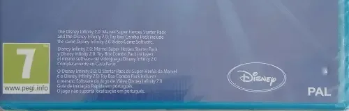 Disney Infinity 2.0, the PEGI square on its front