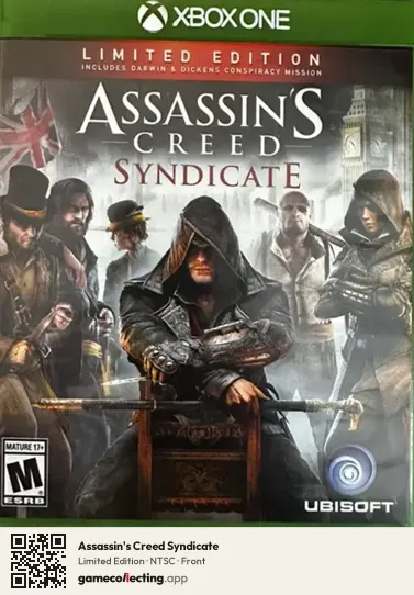 Assassin's Creed Syndicate Xbox One, NTSC box front