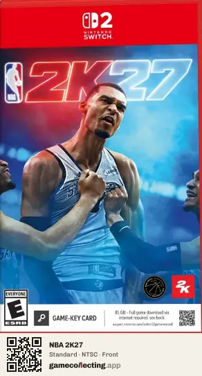 NBA 2K27 Nintendo Switch 2, NTSC box front