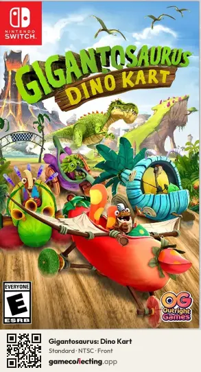 Gigantosaurus: Dino Kart Nintendo Switch, NTSC box front