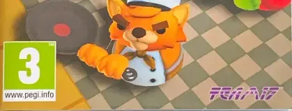 Overcooked!, the PEGI square on its front