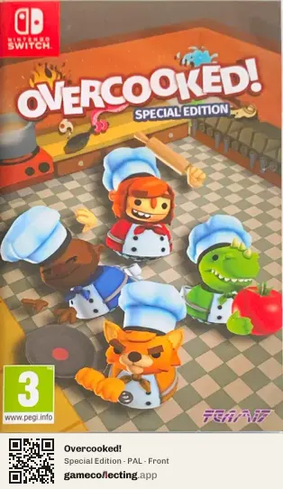 Overcooked! Nintendo Switch, PAL box front