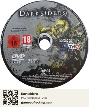 Darksiders Computer, PAL disc