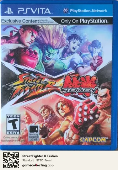 Street Fighter X Tekken PlayStation Vita, NTSC box front