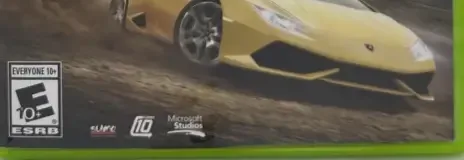 Forza Horizon 2, the ESRB box on its front