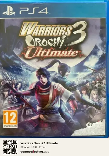 Warriors Orochi 3 Ultimate PlayStation 4, PAL box front