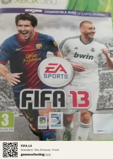 FIFA 13 Xbox 360, France box front