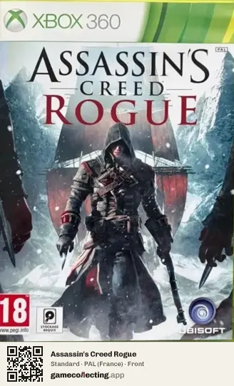 Assassin's Creed Rogue Xbox 360, France box front