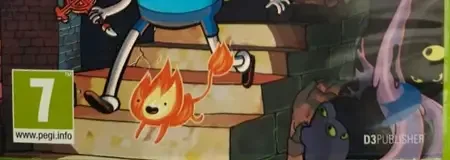 Adventure Time: Explore the Dungeon Because I Don't Know!, the PEGI square on its front