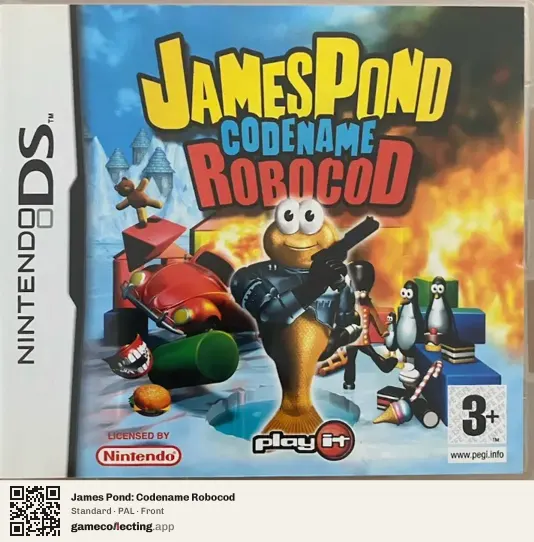 James Pond: Codename Robocod Nintendo DS, PAL box front