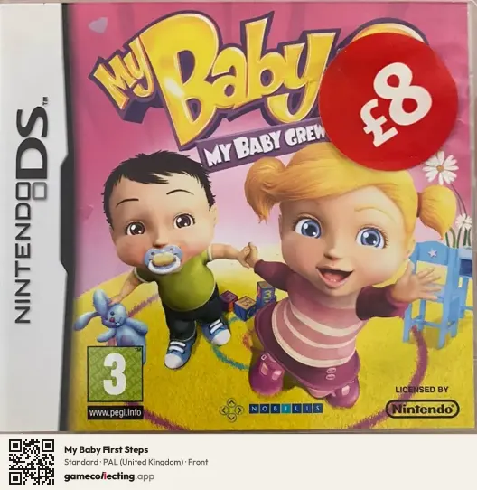 My Baby First Steps Nintendo DS, United Kingdom box front
