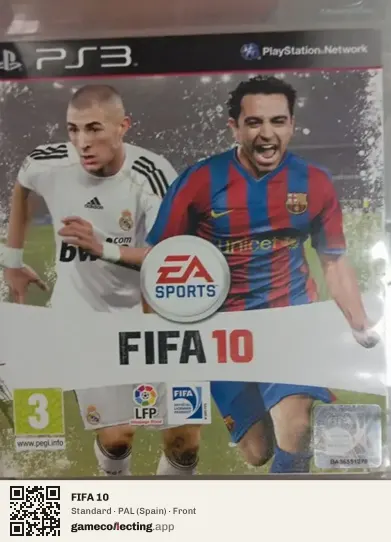 FIFA 10 PlayStation 3, Spain box front